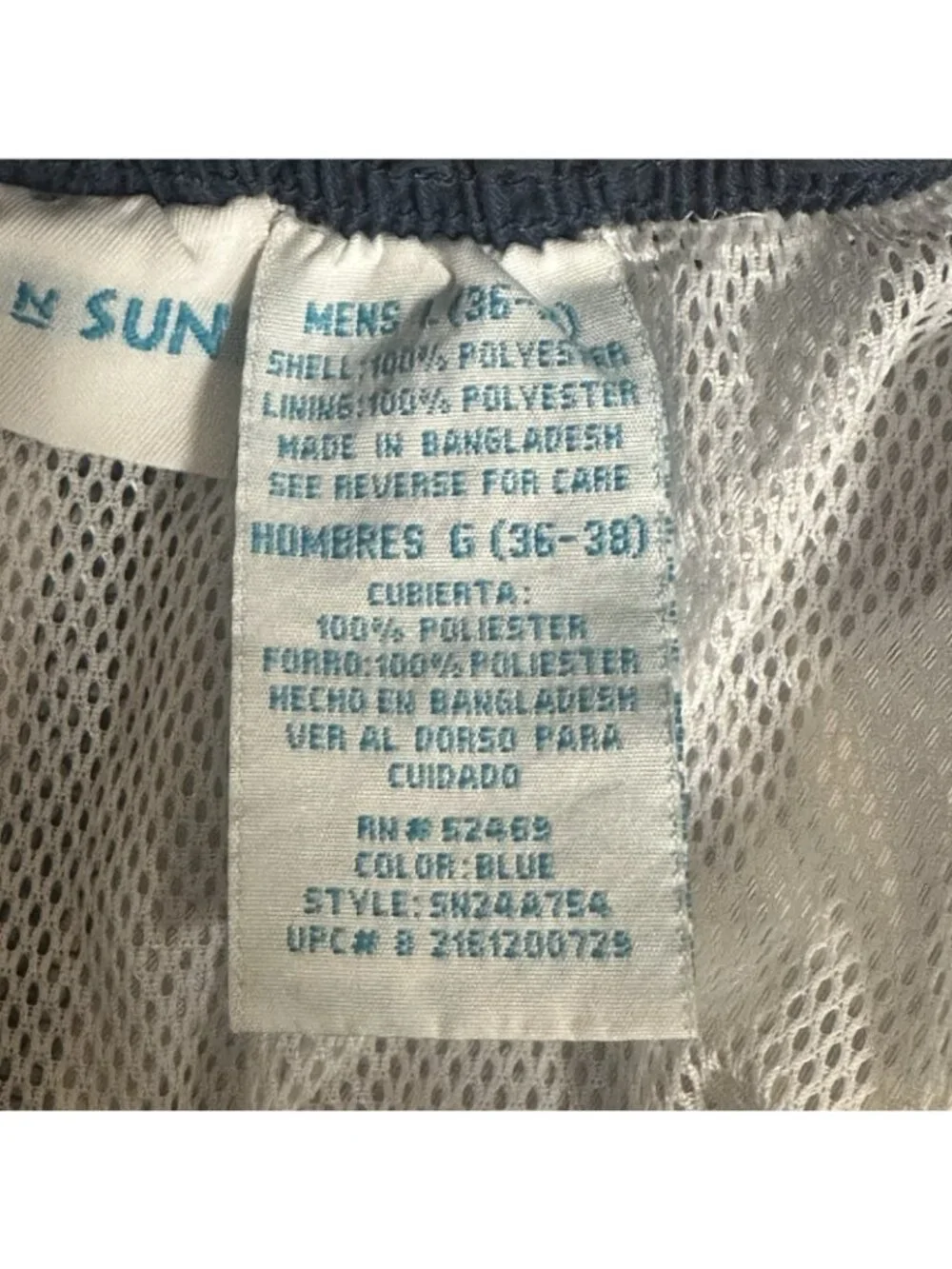 Vintage Sand N‎ Sun Men’s XL Blue Floral Swim Trunks